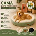 Cama Redonda para Perros y Gatos con Base Antideslizante