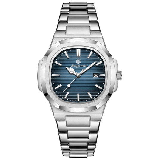 Men's Stainless Steel Quartz Watch 2025