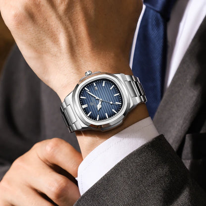 Men's Stainless Steel Quartz Watch 2025