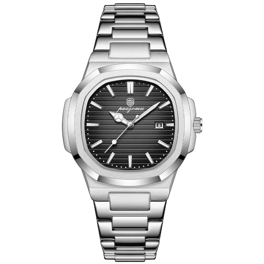 Men's Stainless Steel Quartz Watch 2025